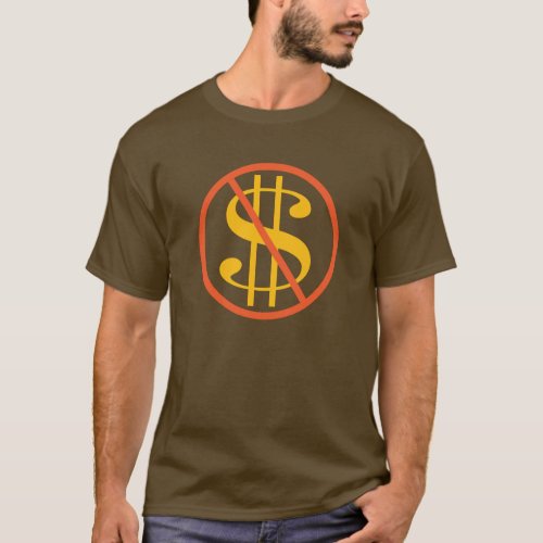 No_Symbol with Dollar Sign T_Shirt