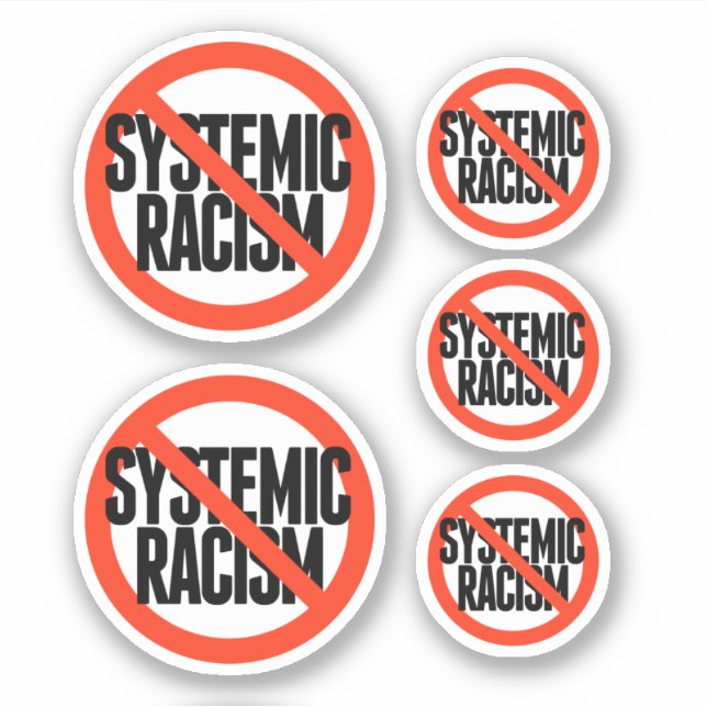 No Systemic Racism Sticker (Front)