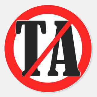 No TA Classic Round Sticker