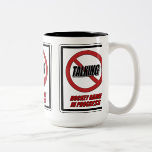 No Talking Hockey Game In Progress Coffee Mug