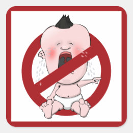 NO TATTLE TALES - NO SNITCHES SQUARE STICKER