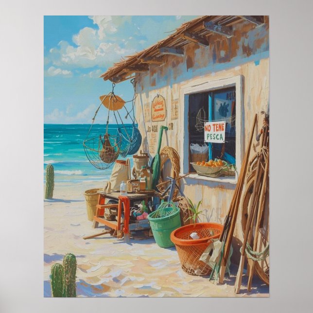 No tene pesca bonaire poster (Front)