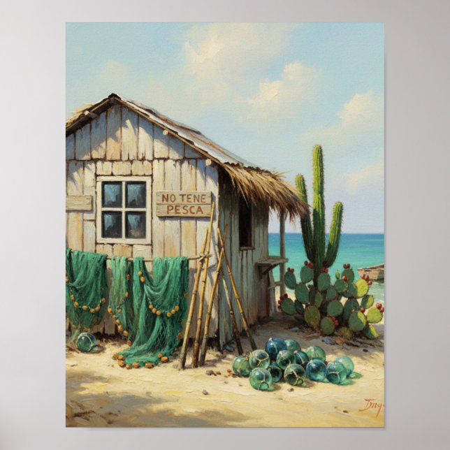 No tene pesca bonaire poster (Front)