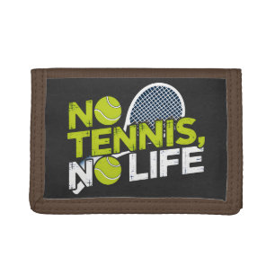 No Tennis, No Life - Sporty and Dynamic Design Tri-fold Wallet