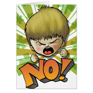 NO! (text editable inside) Cards