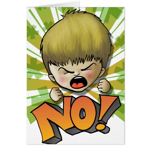 NO! (text editable inside) Cards (Front)