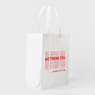 No Thank You - Reusable Grocery Bag