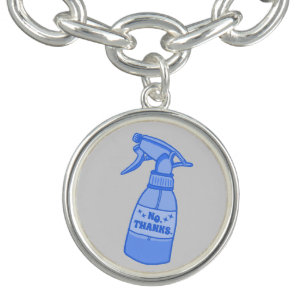 No, Thanks. Spray Bottle Sassy Humor Bracelet