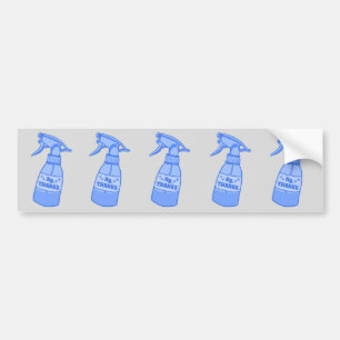 No, Thanks. Spray Bottle Sassy Humor Bumper Sticker