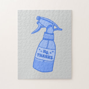 No, Thanks. Spray Bottle Sassy Humor Jigsaw Puzzle
