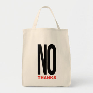 No thanks tote bag