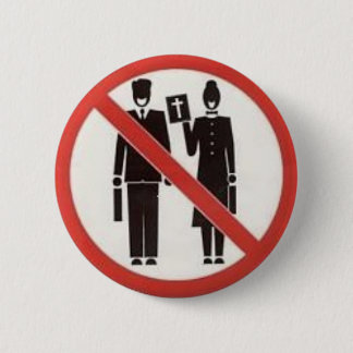 No Thanks We're Atheists Badge/Button Pinback Button