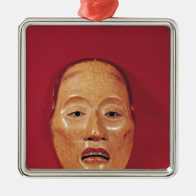 No theatre mask metal ornament (Front)