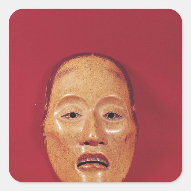 No theatre mask square sticker (Front)