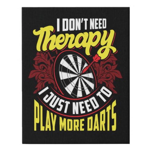 No Therapy Just Darts _ Funny Wall Art 11 x 14