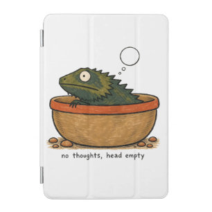 No Thoughts Head Empty Bearded Dragon Art iPad Mini Cover
