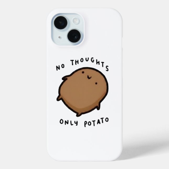 No thoughts only Potato Case-Mate iPhone Case (Back)