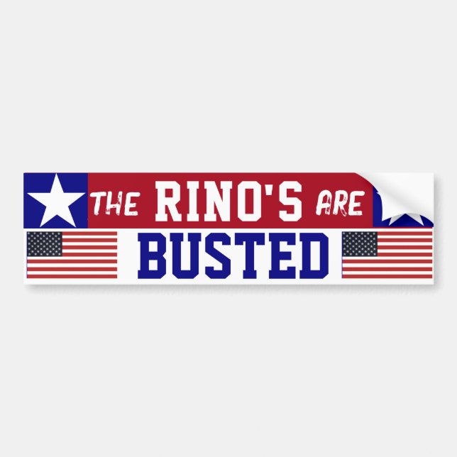 No TIme For RINOS Bumper Sticker (Front)