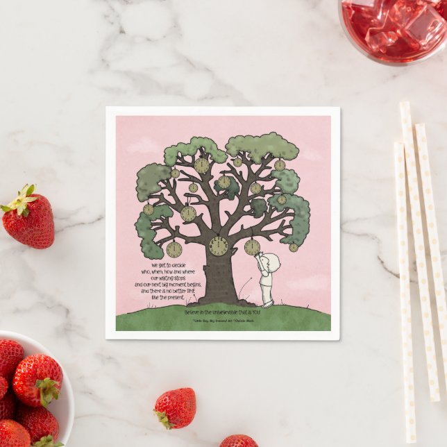 No TIME Like the Present Napkins (Insitu)