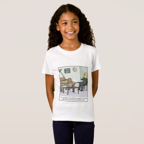 No Time to Practice Piano Lesson Cartoon T_Shirt