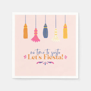 No Time to Siesa Let's Fiesta Graduation Party Napkins