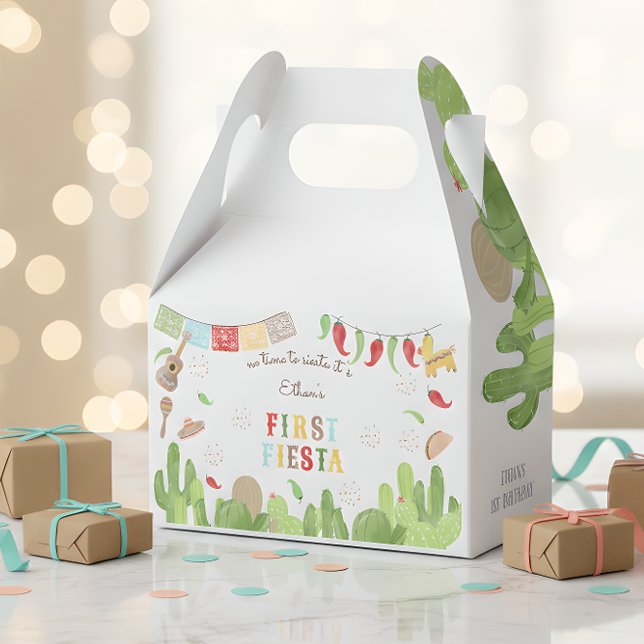 No time to siesta fiesta mexican first birthday favor boxes (Creator Uploaded)