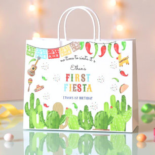 No time to siesta mexican first birthday large gift bag