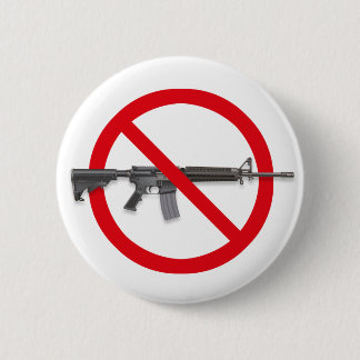 No To Assault Weapons - Gun Control Button