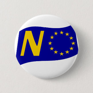 No To European Union Button