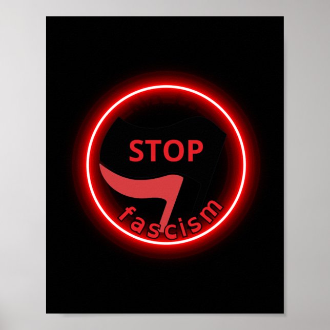 No To Fascism  Poster (Front)