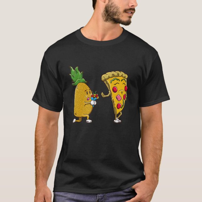 No to Pineapple on Pizza Cute Pineapple Pizza Hate T-Shirt (Front)