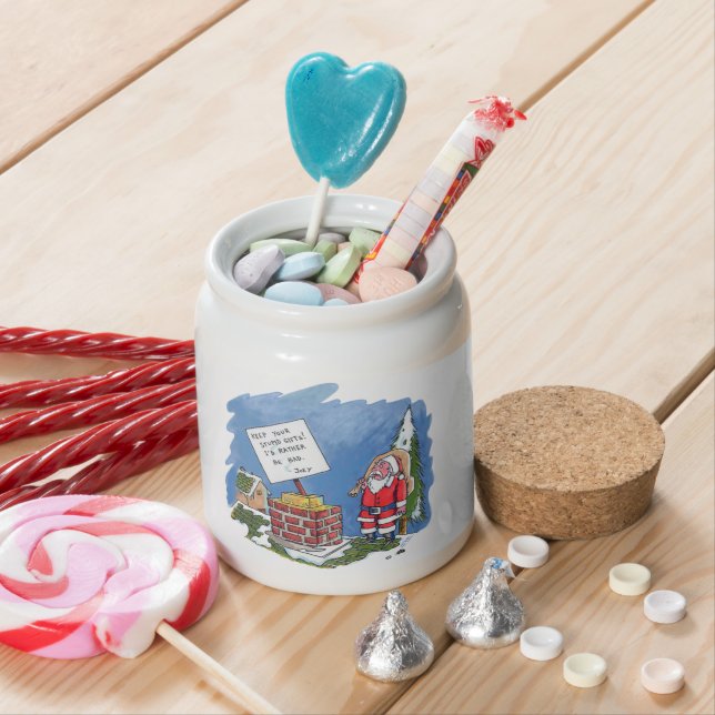 No To Santa candy jar (In Situ)