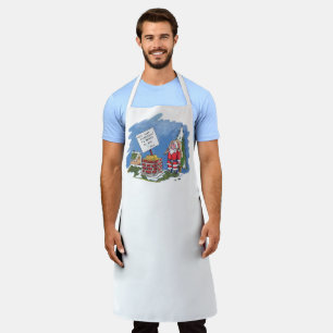 No To Santa men chef apron
