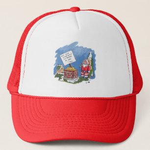 No To Santa red and white foam trucker hat