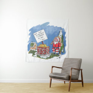 No To Santa tapestry
