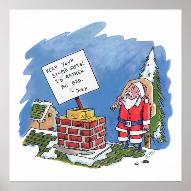 No To Santa value matte poster (Front)