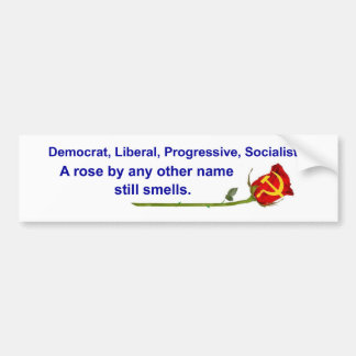 No to Socialism Bumper Sticker