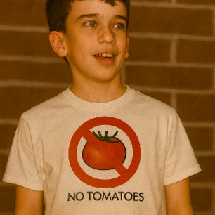 No Tomatoes T-Shirt, Kids T-Shirt