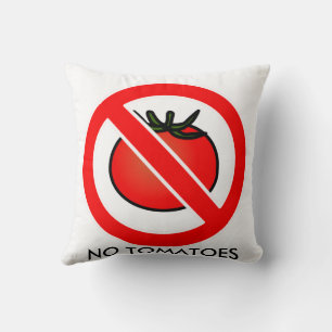 No Tomatoes T-Shirt, Kids Throw Pillow
