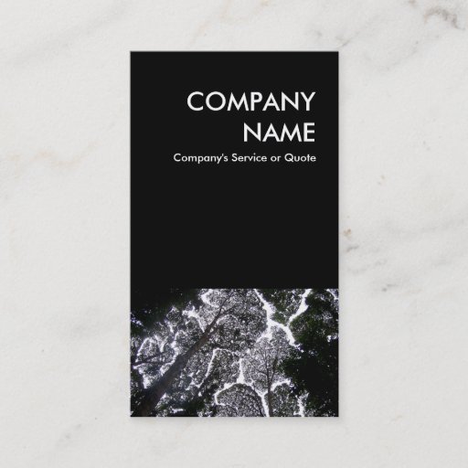 Customizable no touch trees landscaping business card template