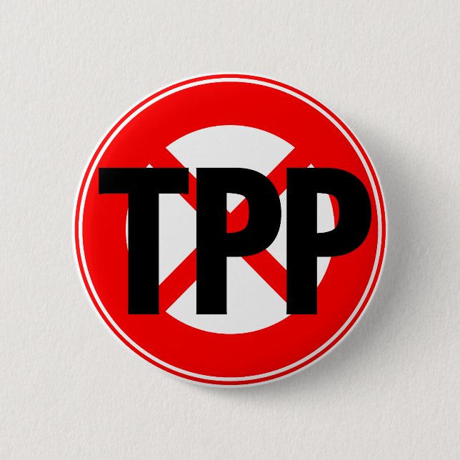 NO TPP PINBACK BUTTON (Front)