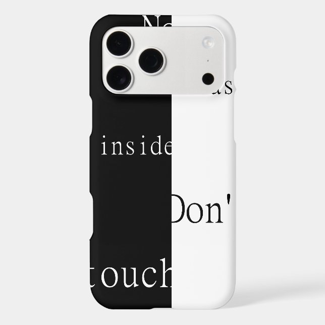 No Treasure Inside – Don't Touch Notebook Case-Mate iPhone Case (Back)