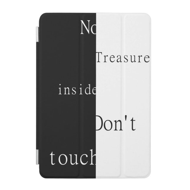 No Treasure Inside – Don't Touch Notebook iPad Mini Cover (Front)