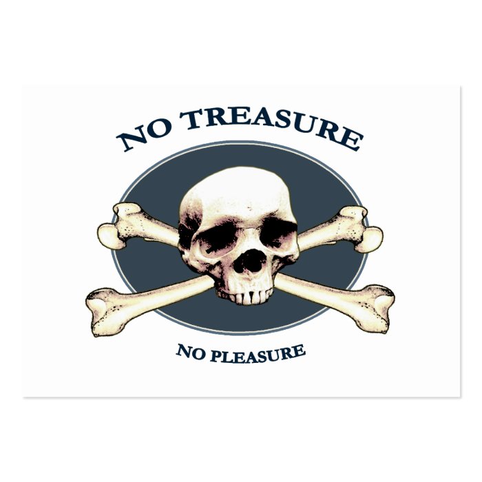 No Treasure Pirate Skull Business Cards