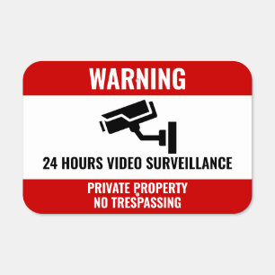 No Trespassing Video Surveillance Sign