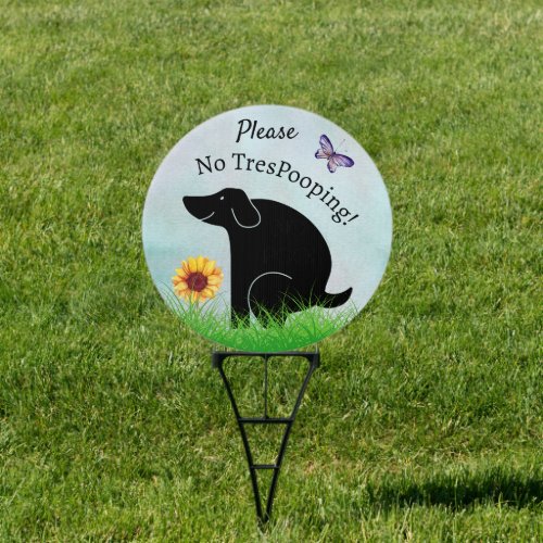 No TresPooping Keep Dogs Off Lawn No Trespassing Sign