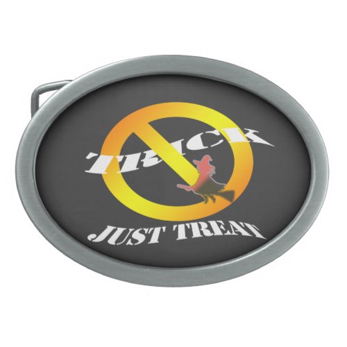 No trick just treat   belt buckle