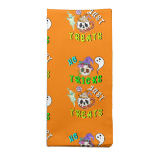No Tricks Just Treats Cute Cloth Napkin