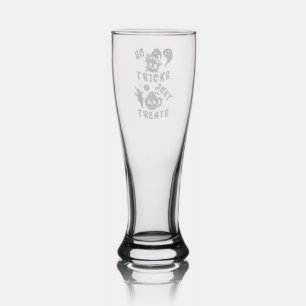 No Tricks Just Treats Cute Pilsner Glass