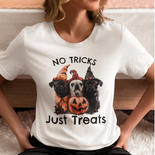 No Tricks Just Treats Halloween Dogs T-Shirt